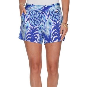 NWT Lilly Pulitzer Callan Short - Serene Blue Tropi Call Me